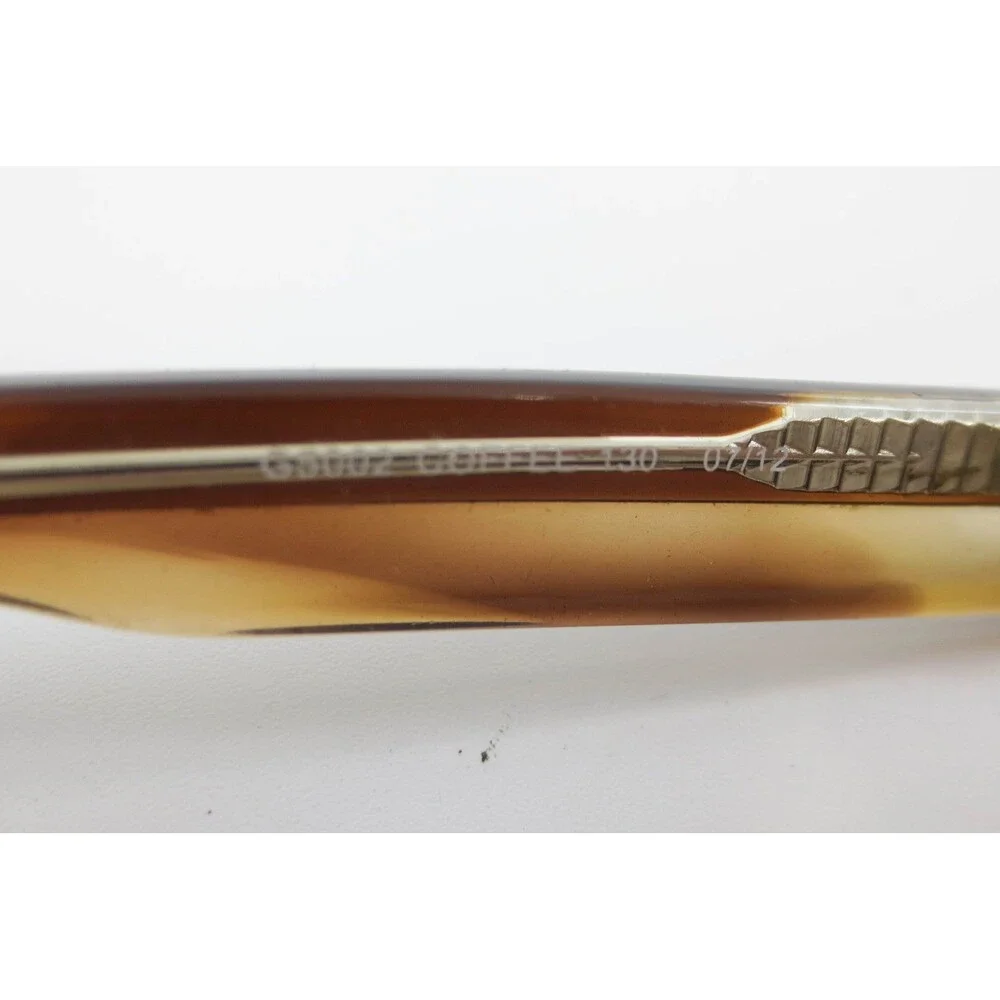 Genesis Altair G3002 Coffee Brown Oval Eyeglasses Frames 51-18-130 Tortoise Trim